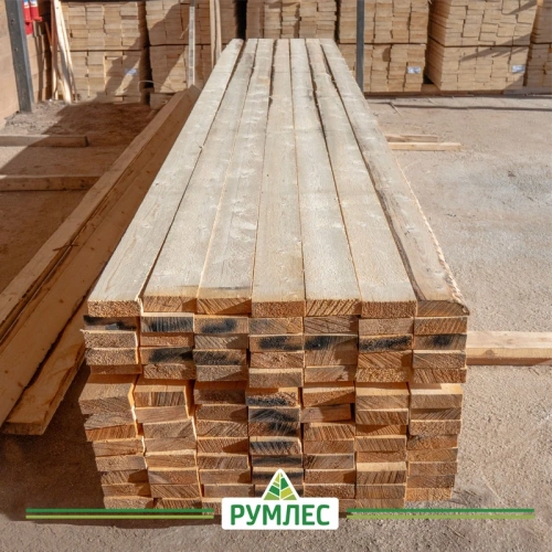 картинка Доска обрезная камерной сушки 50*150*6000мм ель/сосна 3-4 сорт дисковый распил (10-18%) от магазина Румлес
