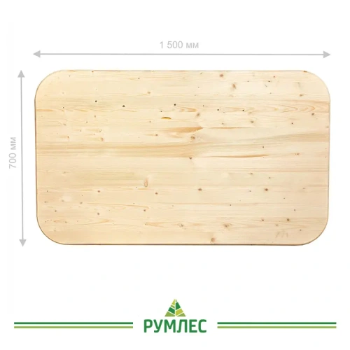 картинка Столешница овальная хвоя 30*700*1500мм сорт АВ от магазина Румлес