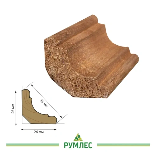 картинка Плинтус термолипа фигурный 35*2200мм от магазина Румлес