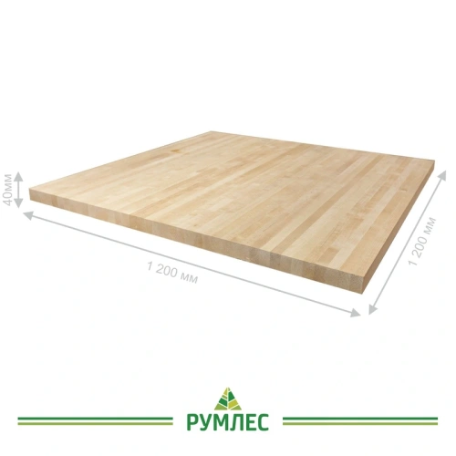 картинка Площадка 40*1200*1200мм Береза сорт Экстра сращенная от магазина Румлес