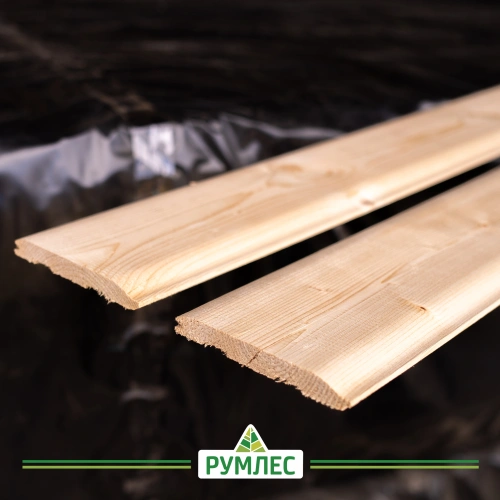 картинка Имитация бруса Финский профиль ель/сосна 17*143(135)*1500мм сорт АВ (5шт/уп) от магазина Румлес