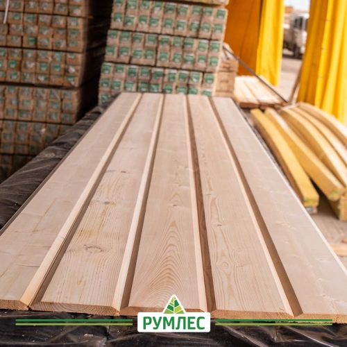 картинка Имитация бруса ель/сосна 21*192(185)*6000мм сорт АВ Киров от магазина Румлес