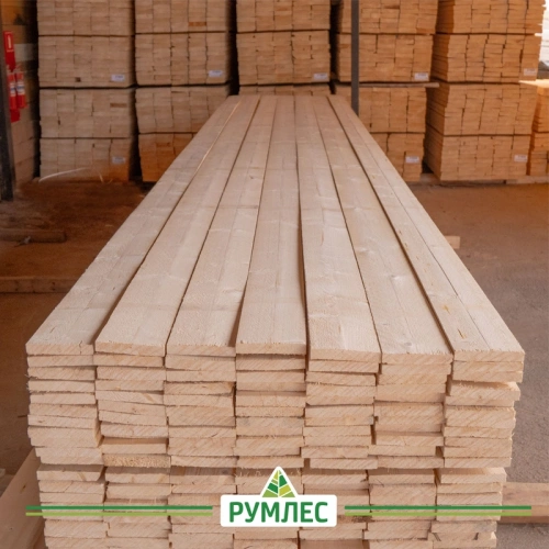 картинка Доска обрезная камерной сушки 25*120*6000мм Отборная 1 сорт Ель 100% дисковый распил (10-15%) от магазина Румлес