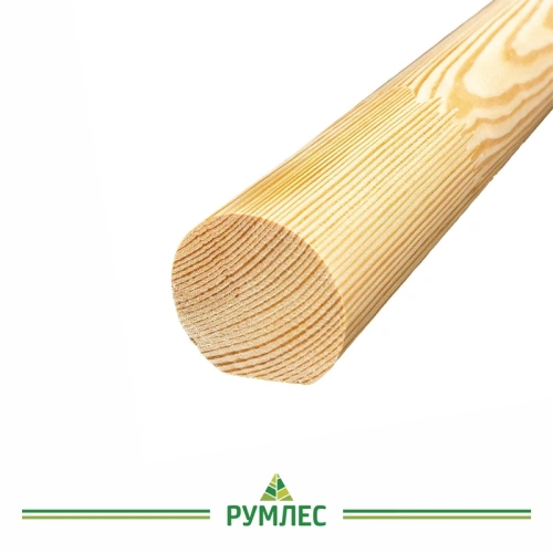 картинка Поручень круглый 50*50*3000мм Сосна сорт Экстра сращенный от магазина Румлес
