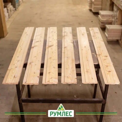 картинка Евровагонка лиственница 12,5*96(88)*1000мм сорт AB цельная (10шт/уп) от магазина Румлес