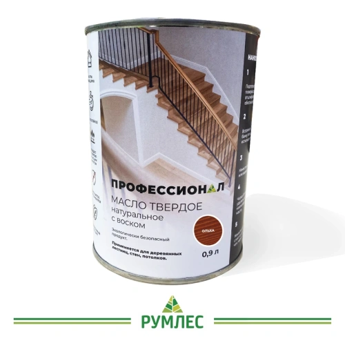 картинка Масло Твердое с воском ПРОФЕССИОНАЛ Ольха (НК-72) 0,9л от магазина Румлес