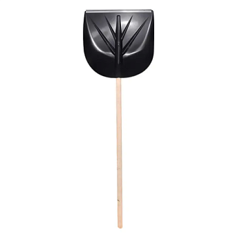 картинка Лопата MIDI Полюс д/снега с деревянным черенком и планкой 420*400мм магазин Румлес являющийся официальным дистрибьютором в России  картинка Лопата MIDI Полюс д/снега с деревянным черенком и планкой 420*400мм от магазина Румлес