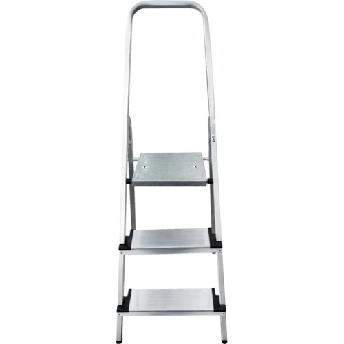 картинка Стремянка алюминиевая широкие ступени Новая Высота 3 ступени 1117103 от магазина Румлес