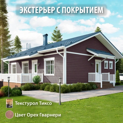 картинка Текстурол ТИКСО Гварнери Орех 3л деревозащитное средство от магазина Румлес