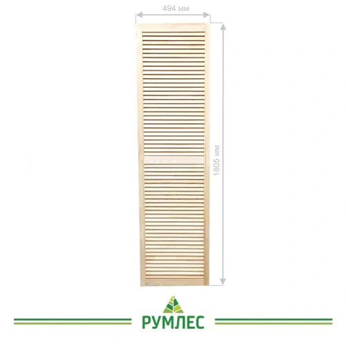 картинка Дверь жалюзийная 494*1805мм сосна сорт Экстра от магазина Румлес