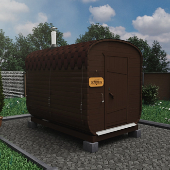 картинка Баня-бочка 3м Одно отделение Комплектация ЭКОНОМ от магазина Румлес