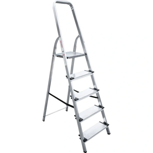 картинка Стремянка алюминиевая широкие ступени Новая Высота 5 ступеней 1117105 от магазина Румлес
