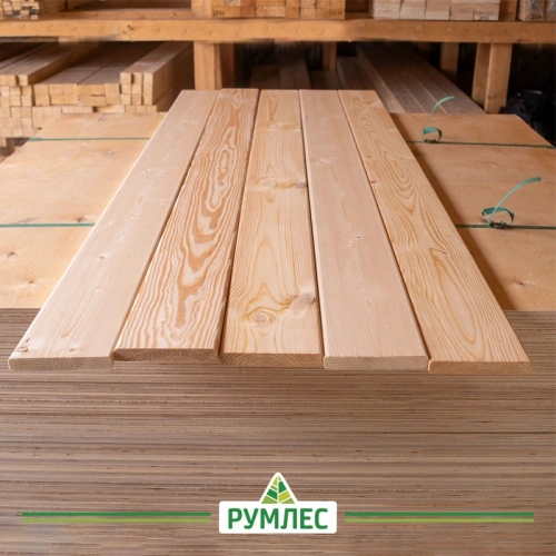 картинка Доска строганая камерной сушки 20*140*6000мм сорт АВ ель/сосна (с фаской на углах) от магазина Румлес