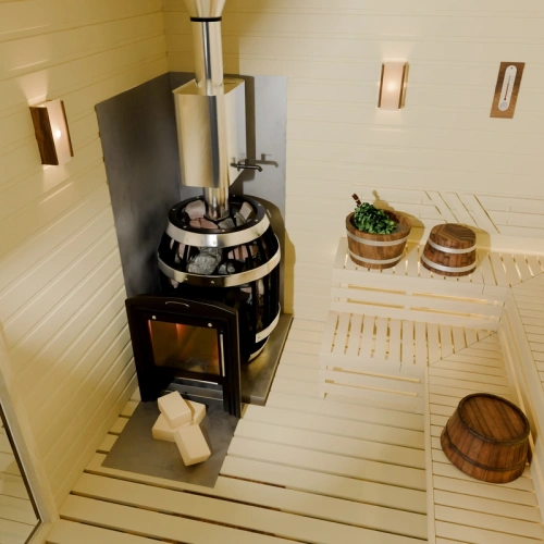 картинка Печь банная сетка Саяны Cast Витра (камни 90кг/до 18м³) от магазина Румлес