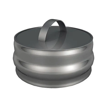 картинка Заглушка ревизии моно D115 нерж.сталь 430-0.5мм от магазина Румлес