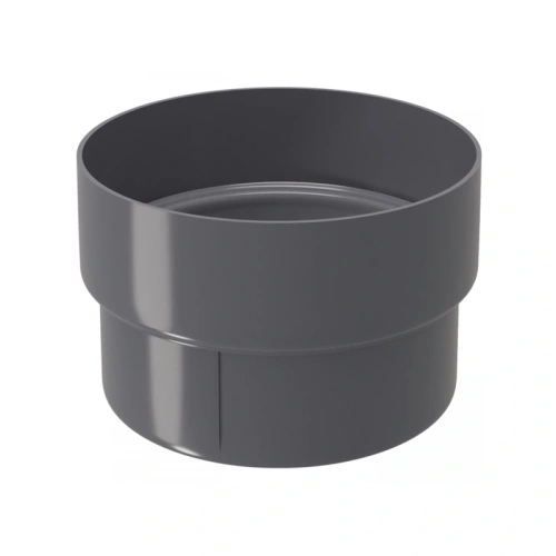 картинка Муфта трубы соединительная ПВХ графит от магазина Румлес