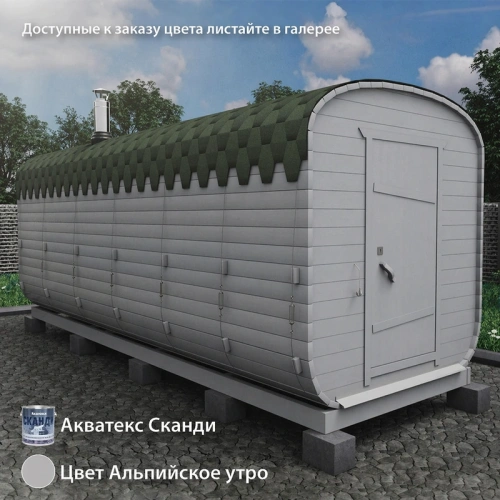 картинка Баня-бочка 6м Три отделения Комплектация БАЗОВАЯ от магазина Румлес
