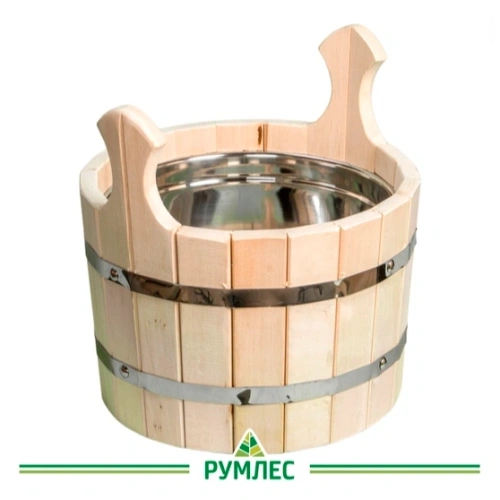картинка Ушат липа с металлической вставкой 5.5л от магазина Румлес