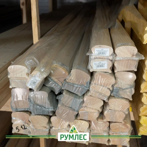 картинка Поручень 45*65*2000мм Ель/Сосна сорт А сращенный под 50мм балясину от магазина Румлес