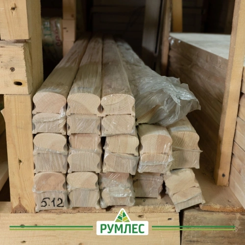 картинка Поручень 45*65*4000мм под окончания и повороты Сосна сорт Экстра сращенный от магазина Румлес