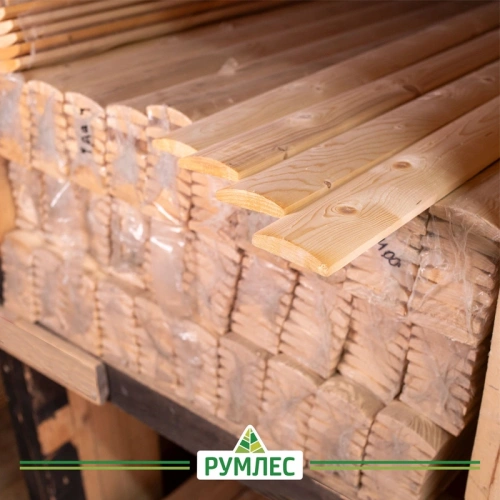 картинка Доска строганая камерной сушки 20*90*2000мм полубревно сорт АВ ель/сосна от магазина Румлес