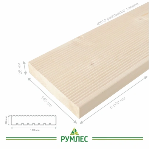 картинка Доска строганая камерной сушки 28*140*6000мм Вельвет сорт АВ ель/сосна от магазина Румлес