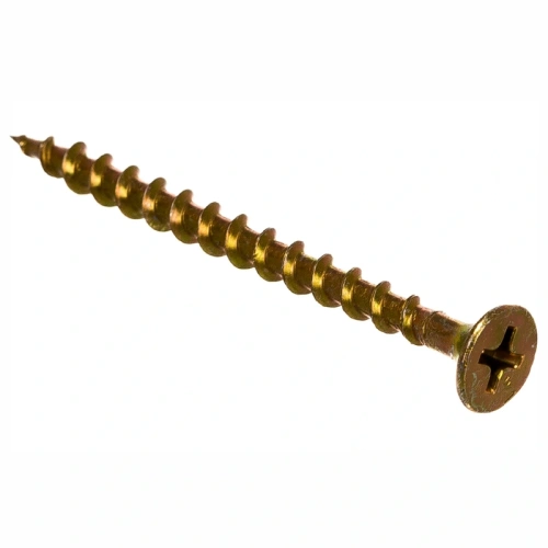 картинка Саморезы по дереву потай 3.5*51мм желтый цинк от магазина Румлес