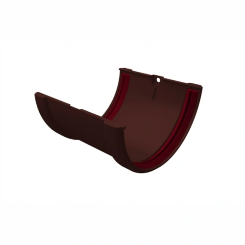 картинка Соединитель желоба ПВХ шоколад от магазина Румлес