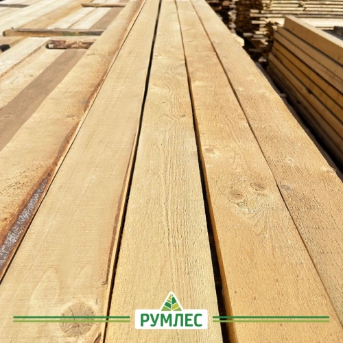 картинка Доска обрезная 25*120*6000мм 1-3 сорт (ГОСТ 8486-86) естественной влажности хвойные породы от магазина Румлес