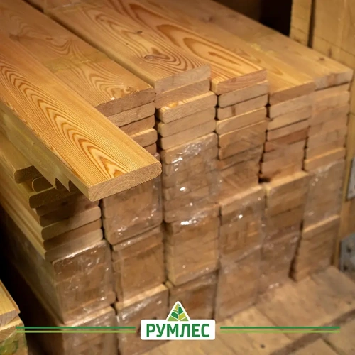 картинка Планкен прямой 20*90*1000мм сорт АВ лиственница от магазина Румлес