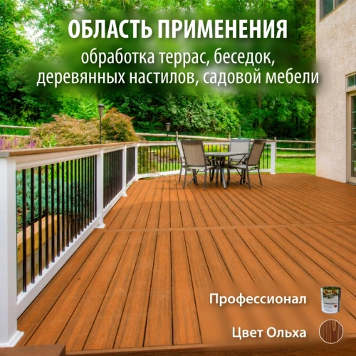 картинка Масло для Террас ПРОФЕССИОНАЛ Ольха (НК-72) 2,7л от магазина Румлес