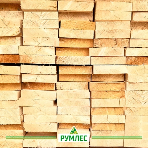 картинка Доска обрезная камерной сушки 50*200*6000 Отборная 1 сорт Ель 100% дисковый распил (10-15%) от магазина Румлес