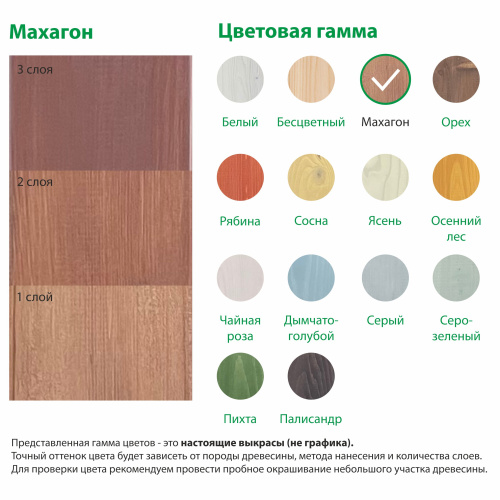 картинка Текстурол Ландшафт Махагон 0.9л полукроющая пропитка-антисептик для древесины от магазина Румлес