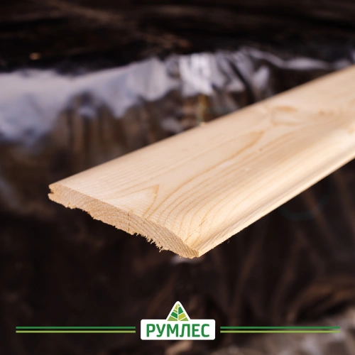 картинка Имитация бруса Финский профиль ель/сосна 17*143(135)*1500мм сорт АВ (5шт/уп) от магазина Румлес