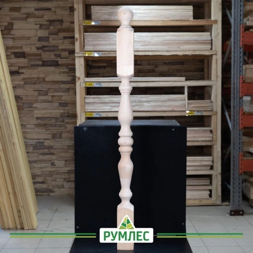 картинка Столб начальный 80*80*1200мм №15 Сосна сорт Экстра сращенный от магазина Румлес
