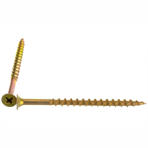 картинка Саморезы по дереву потай 4.2*70мм желтый цинк от магазина Румлес