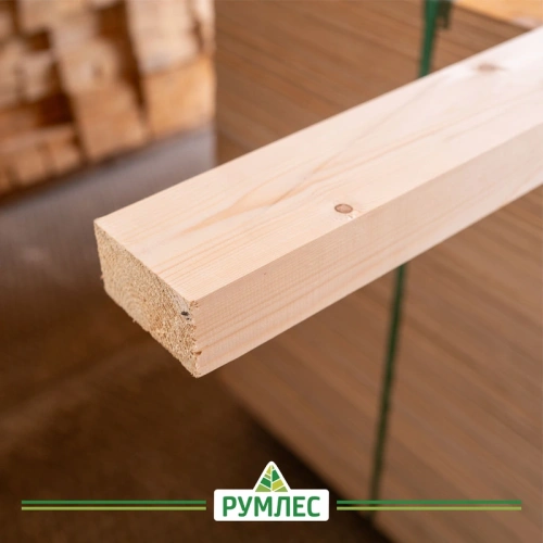 картинка Брусок/Доска строганая камерной сушки 50*100*2000мм сорт АВ ель/сосна от магазина Румлес