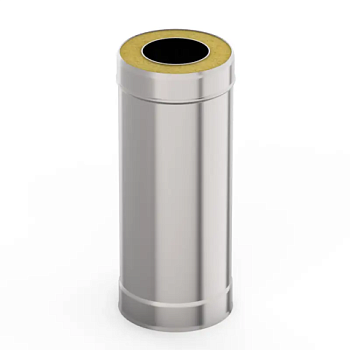 картинка Труба сэндвич D115/200 L500 нерж.сталь 430-0.5мм от магазина Румлес