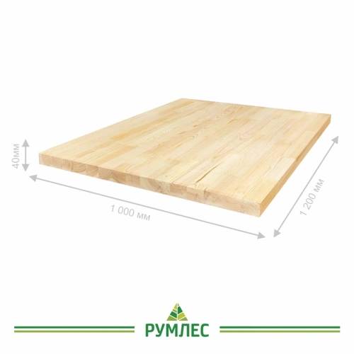 картинка Площадка 40*1000*1200мм Сосна сорт Экстра сращенная от магазина Румлес