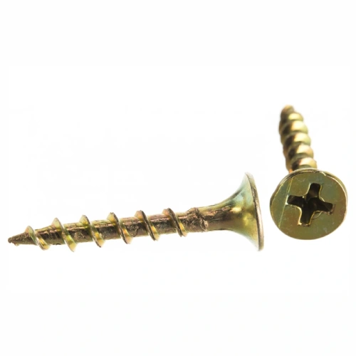 картинка Саморезы по дереву потай 3.5*25мм желтый цинк от магазина Румлес