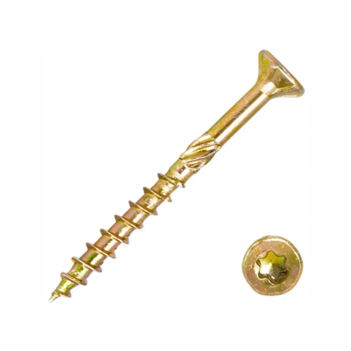 картинка Конструкционный саморез потай д/дерева 6*100мм желтый цинк Torx30 от магазина Румлес