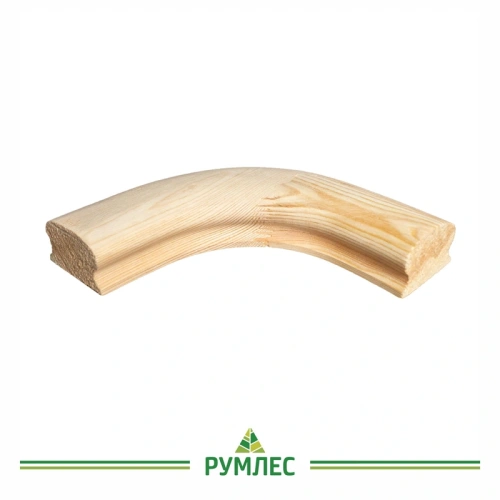 картинка Поворотный элемент 90° к поручню 45*65мм Сосна сорт Экстра сращенный от магазина Румлес