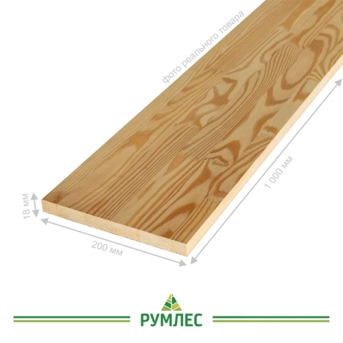 картинка Подступенник 18*200*1000мм Лиственница сорт АЕ сращенный от магазина Румлес