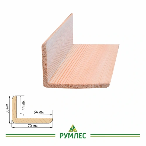 картинка Угол наружный сосна 70*50*2500мм сорт Экстра сращенный от магазина Румлес