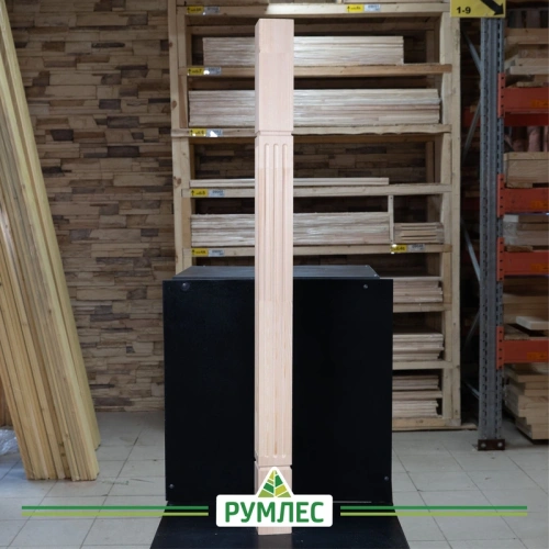 картинка Столб начальный 80*80*1200мм №29 Сосна сорт Экстра сращенный от магазина Румлес