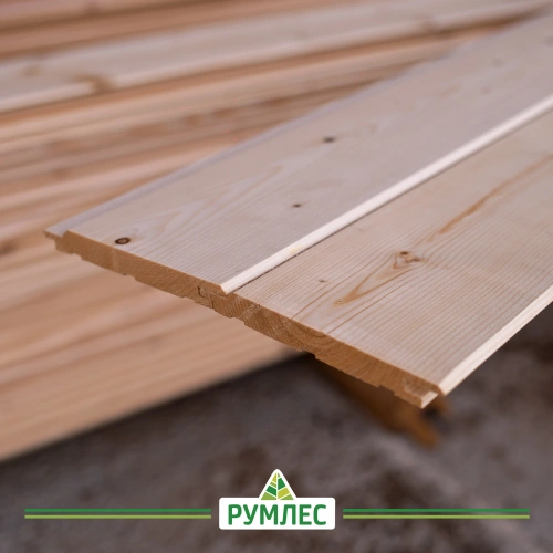 картинка Имитация бруса Карельский профиль 17*146(131)*6000мм Вологда сорт АВ ель (4шт/уп) от магазина Румлес