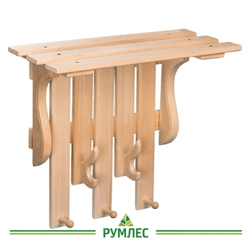 картинка Полка-вешалка Зигзаг малая от магазина Румлес