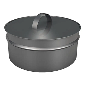 картинка Заглушка ревизии сэндвич D115/200 нерж.сталь 430-0.5мм от магазина Румлес