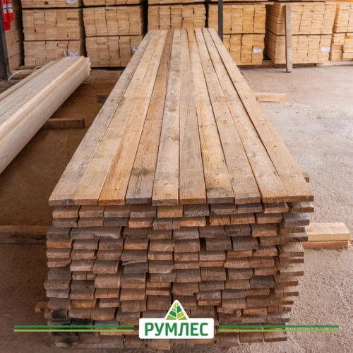 картинка Доска обрезная камерной сушки 25*100*6000мм ель/сосна 5 сорт дисковый распил (10-18%) от магазина Румлес