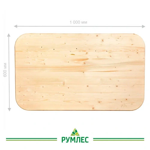 картинка Столешница овальная хвоя 30*600*1000мм сорт АВ от магазина Румлес